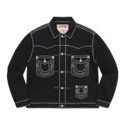 Begrænset udgave Denim Trucker Jacket Sort