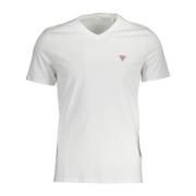 Slim V-Hals Logo T-shirt