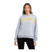 Logo Sweatshirt Rund Hals Bomuld Polyester