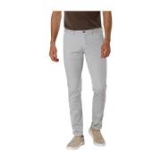 Slim Fit Chino Bukser i Bomuld og Tencel