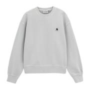 Bomuld Is Crewneck Sweatshirt med Logo