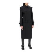 Silketwill Dobbeltbrystet Trenchcoat