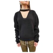 Eclipse Black V-Neck Band Sweater