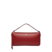 Cloud Leather Baguette Taske i Groseille Fonce