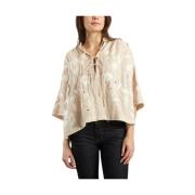 Blomstret Blonde Top