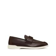 Brun Læder VLogo Slip-On Sneakers