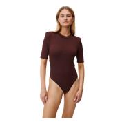 Brun Skulderpude Bodysuit