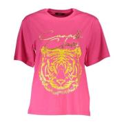 Elegant Pink Bomuld T-shirt