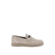 Monili ruskind loafers med penny bar