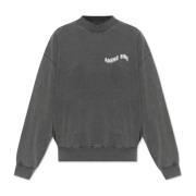 Sweatshirt med trykt logo