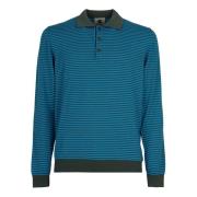 Grøn Windsor Stripe Polo Skjorte