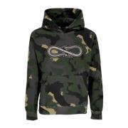 Sort Baseball Hoodie med Camo Print