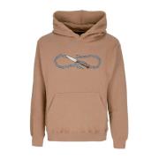 Logo Chain Hoodie Camel