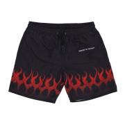 Flames Badeshorts Sort/Rød