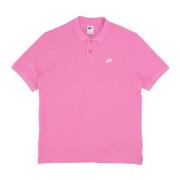 Essential Pique Polo Shirt Playful Pink/White