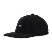 Velvet Flat Visor Cap Sort