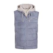 Biker Suede Cashmere Gilet