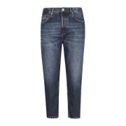 Afslappet pasform Denim 5-lomme bukser