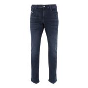 Slim Fit Mørk Denim Jeans