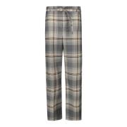 Flowing Check Trousers