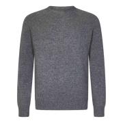 Grå Merinould Crewneck Sweater