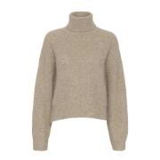 Alphagz Rollneck Sweater Warm Sand Melange