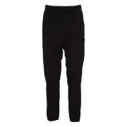 Cargo Sweatpants i Sort Stretch Fleece