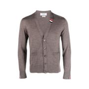 Afslappet pasform V-hals Merino uld cardigan