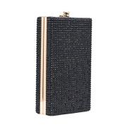 Stiv Strass Clutch med Kæde Strop