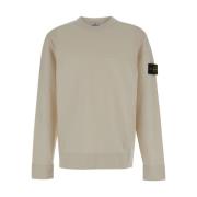 Hvid Crewneck Logo Patch Sweater