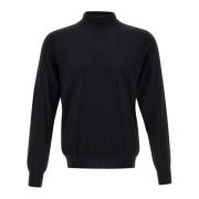 Merino Wool Sweater Sort Mock Neck