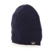 Kashmir Navy Blue Ribbed Edge Hat