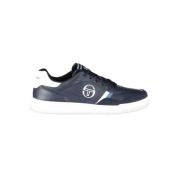 Bl Sneakers med broderede accenter