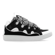 Sort Curb Sneakers Kvinder Nappa Ruskind