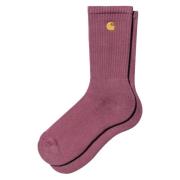 Chase Socks Dusty Fuchsia Gold