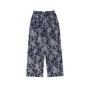 Blomstret Jacquard Denim Jakke