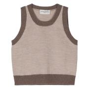 Kontrast Ribbet Tank Top