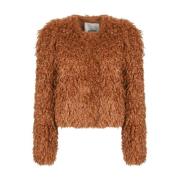 Brun Faux-Fur Faustine Jakke