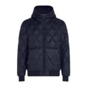 Quiltet Genbrugs Hoodie Jakke