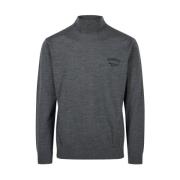 Merino Turtleneck Sweater med Logo