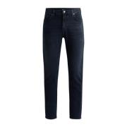 Blå Regular Fit Tapered Leg Jeans