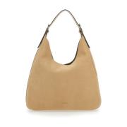 Beige LG Hobo Skuldertaske