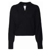 Sort Limousine Uld V-Hals Sweater