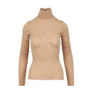 Gylden Turtleneck Lurex Tulle Sweater