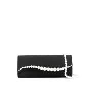 Stilfuld Clutch Taske i Sort