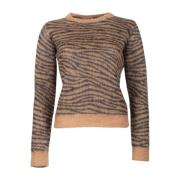 Animalier Jacquard Crewneck Sweater