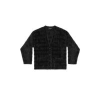 Sort Logo Cardigan Faux-Fur Design