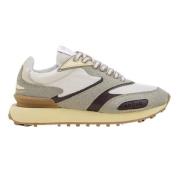 Lavtop Sneakers i Off White og Beige