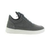 Sort Nubuck Shark Low Top Sneakers