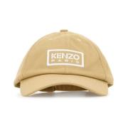 Stilfuld Beige Bomuld Baseball Cap